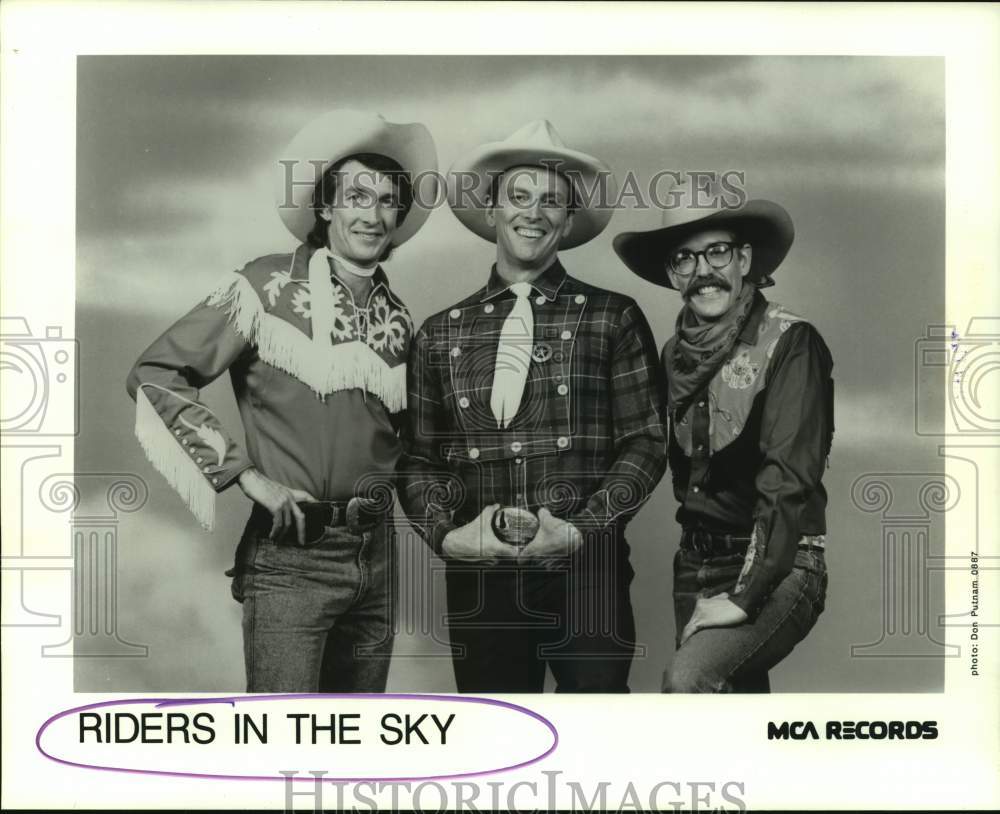 1989 Press Photo Music Group &quot;Riders in the Sky&quot;. - hcp09338- Historic Images