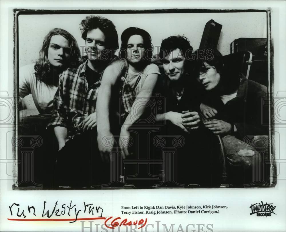 1990 Press Photo Members of music group &quot;Run Westy Run&quot;. - hcp09344- Historic Images