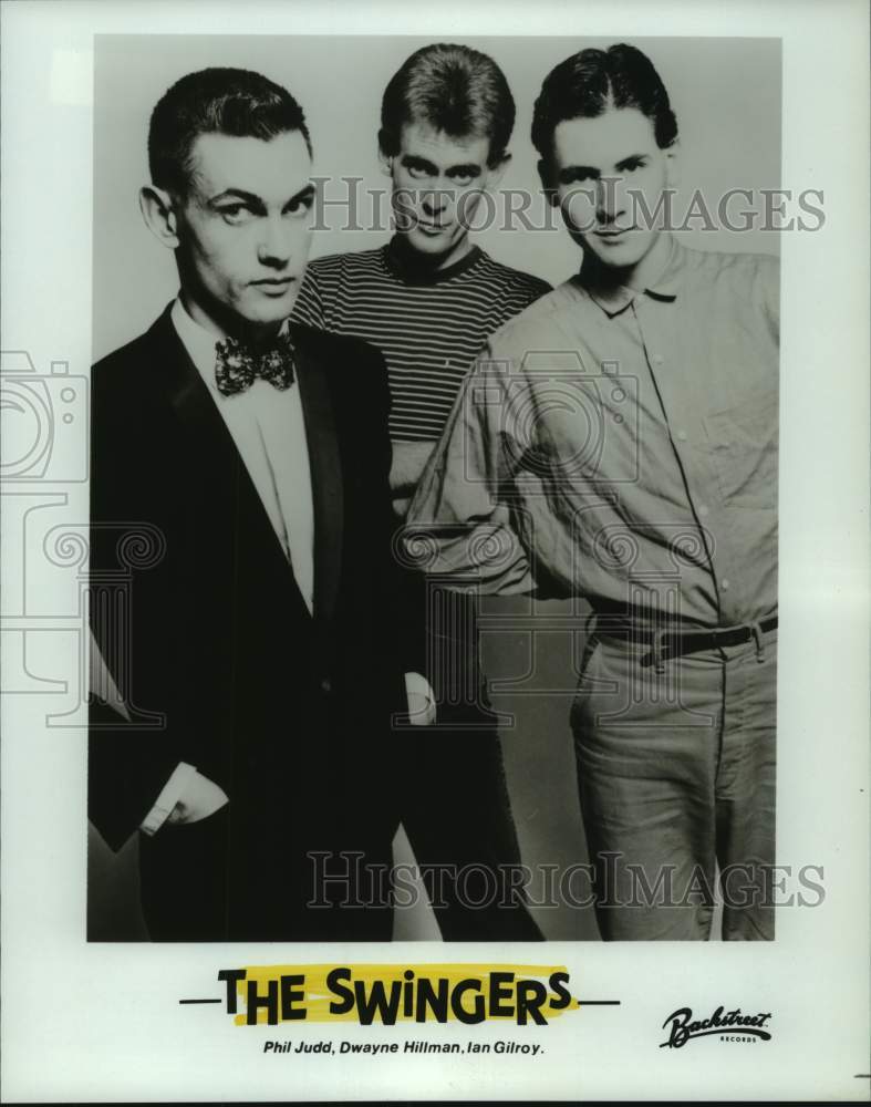 1982 Press Photo Music group The Swingers - hcp09392- Historic Images