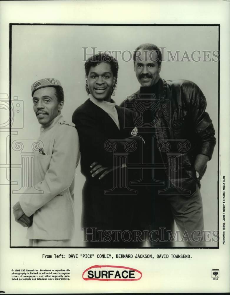 1988 Press Photo Members of music group Surface - hcp09411- Historic Images