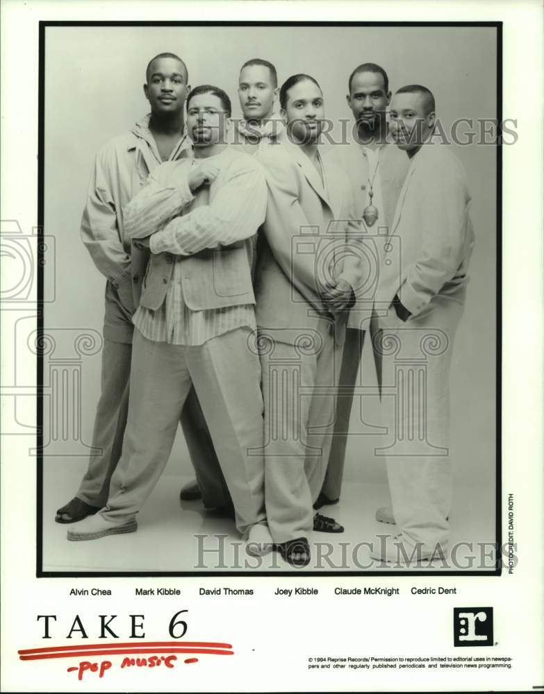 1994 Press Photo A cappella music group - Take 6 - hcp09418- Historic Images