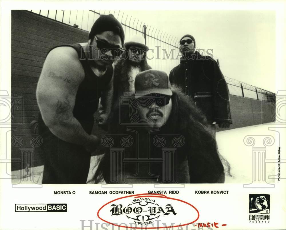 1992 Press Photo The Boo-Yaa T.R.I.B.E. hip hop group - hcp09441- Historic Images