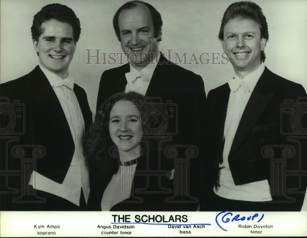 1990 Press Photo The Scholars singing group - hcp09460- Historic Images