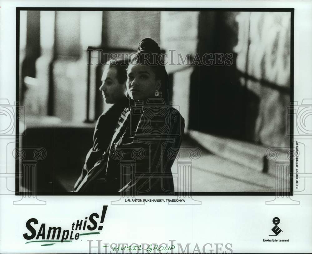 1993 Press Photo Musical Group &quot;Sample This!&quot; - Anton Pukshansky, Traedonya- Historic Images