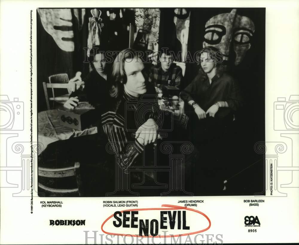 1989 Press Photo Musical group "See No Evil" - hcp09487- Historic Images