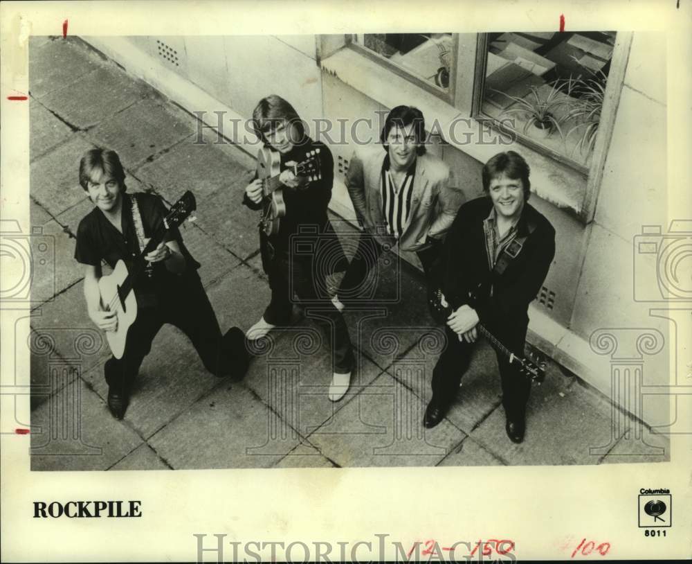 1980 Press Photo Rock Group &quot;Rockpile&quot;. - hcp09518- Historic Images