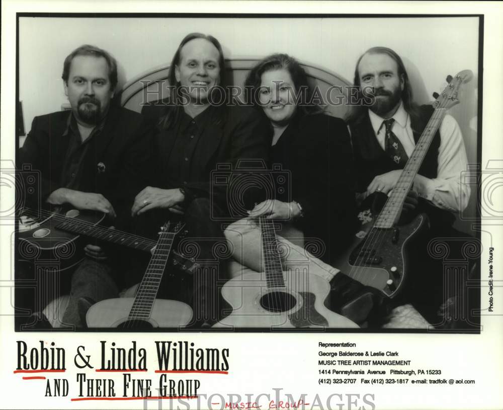 1997 Press Photo Robin &amp; Linda Williams and Their Fine Group - hcp09527- Historic Images