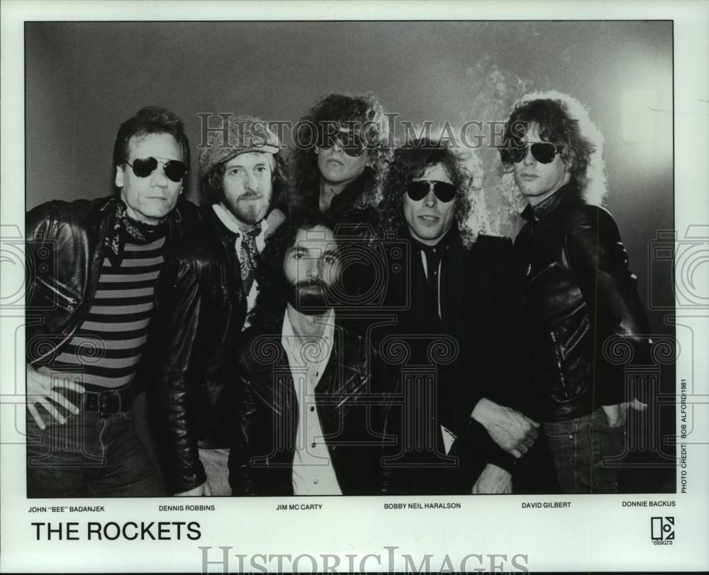 1981 Press Photo The Rockets - band members - hcp09540- Historic Images