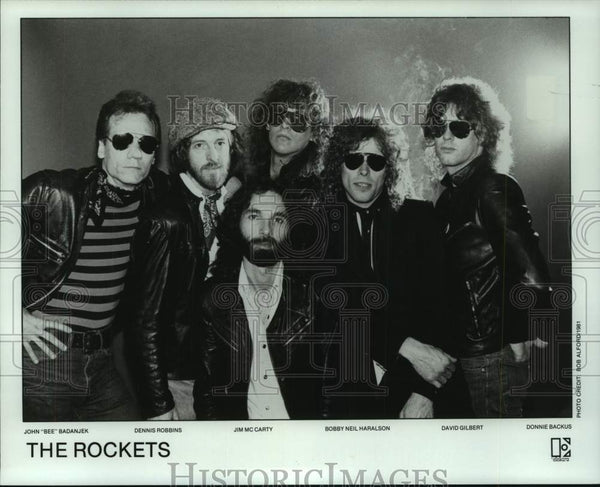 1981 Press Photo The Rockets - band members - hcp09540 - Historic Images