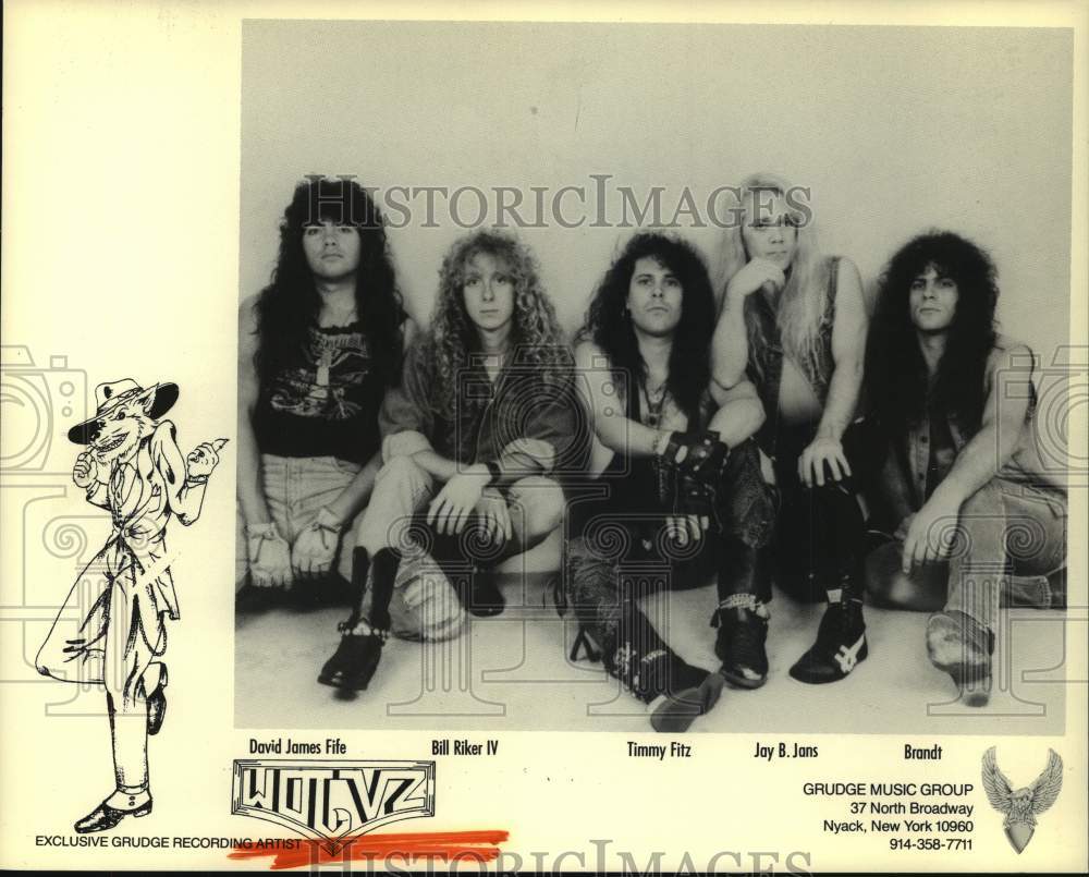 1989 Press Photo Members of rock group "Wotvz". - hcp09632- Historic Images