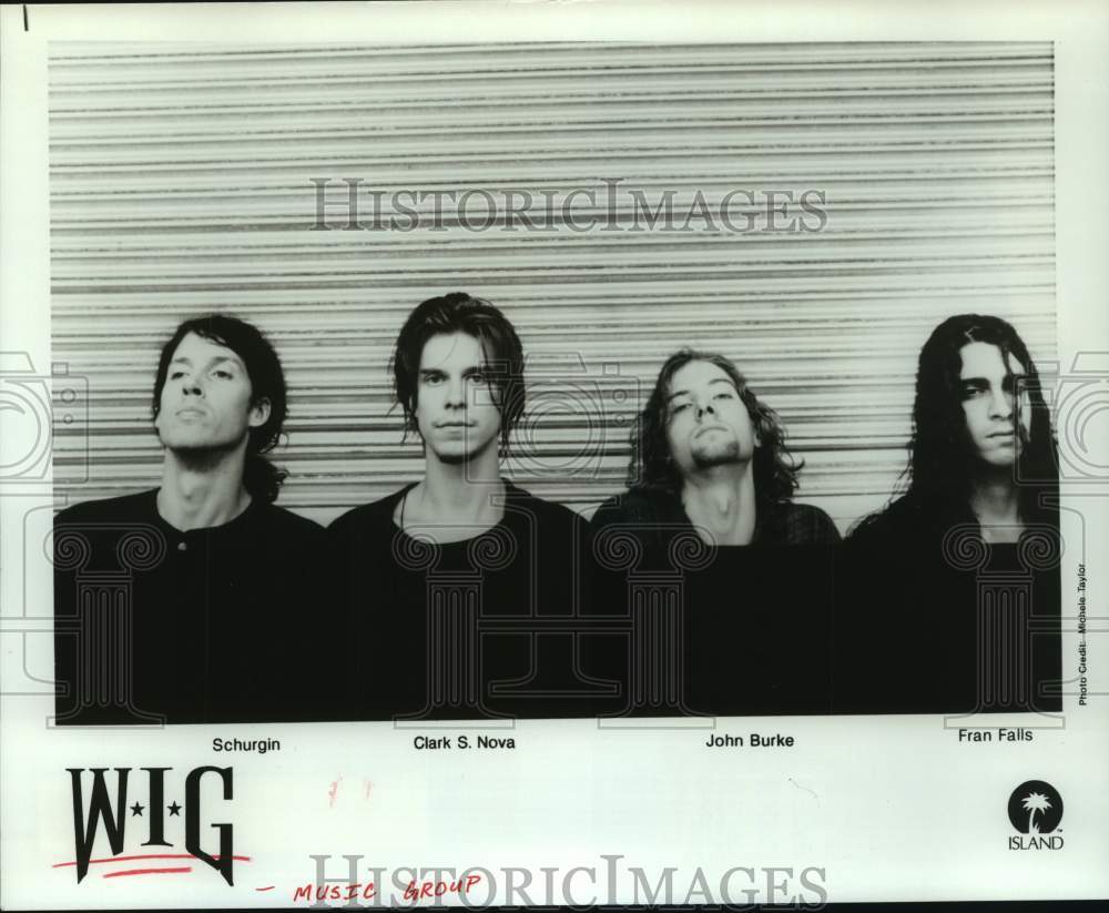 1995 Press Photo Members of music group &quot;W.I.G.&quot; - hcp09635- Historic Images