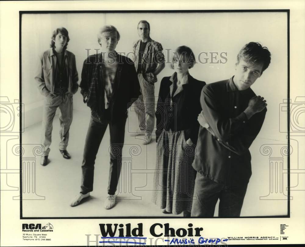 1986 Press Photo Music Group &quot;Wild Choir&quot;. - hcp09639- Historic Images