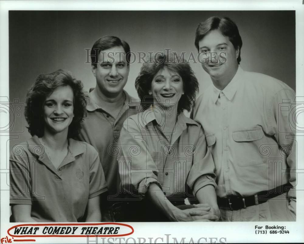 1995 Press Photo Members of What Comedy Theatre - hcp09646- Historic Images