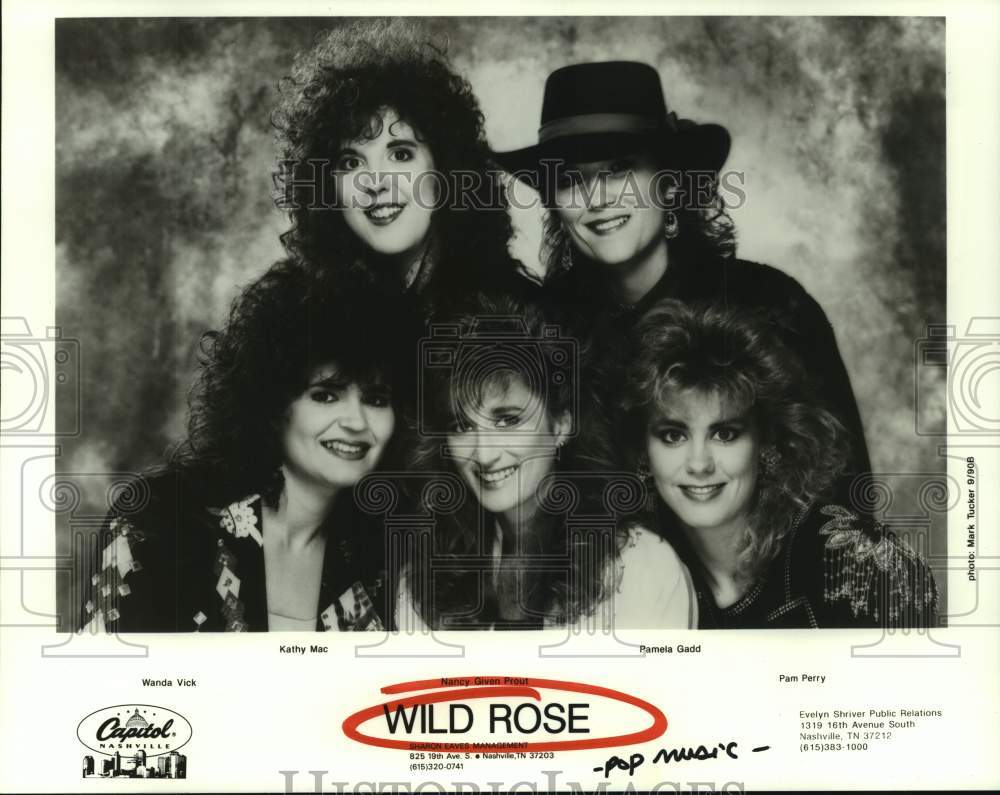 1990 Press Photo Members of Pop Music Group, Wild Rose - hcp09650- Historic Images