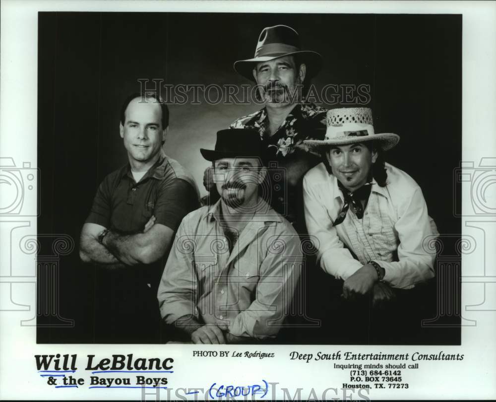 1991 Press Photo Will LeBlanc &amp; the Bayou Boys - hcp09652- Historic Images