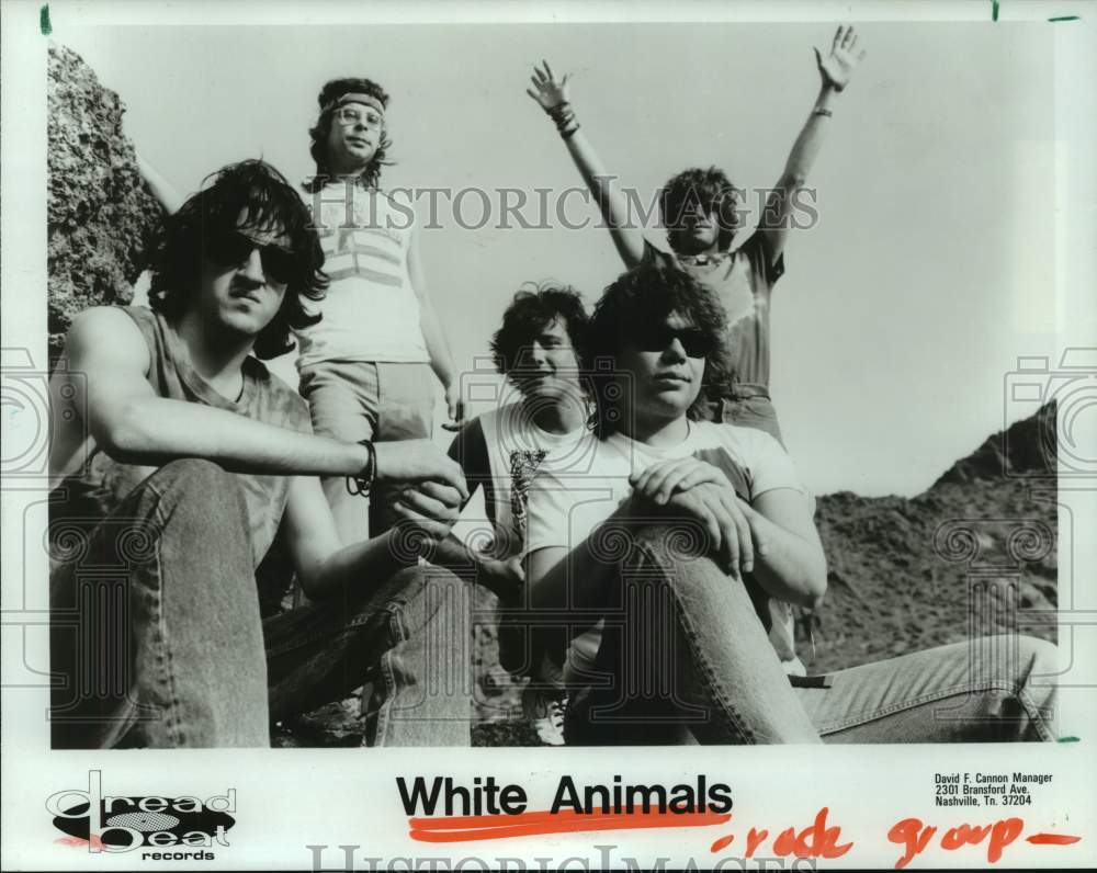 1985 Press Photo Members of the band White Animals - hcp09659- Historic Images