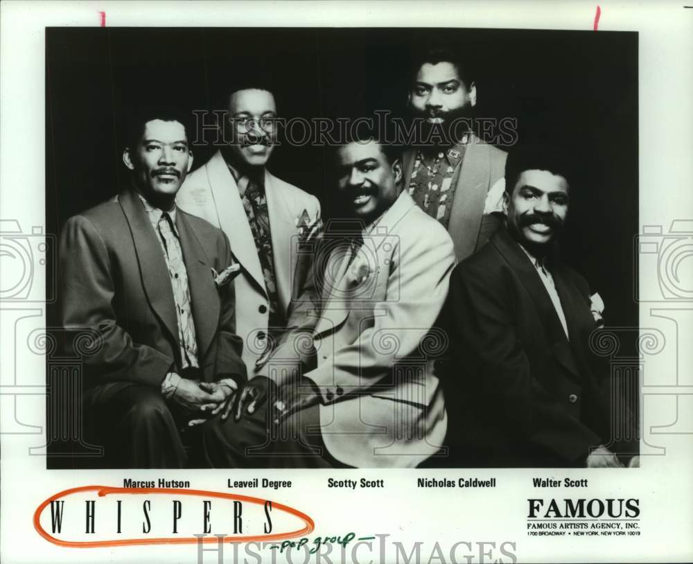 1991 Press Photo Soul group Whispers to appear at the Music Hall - hcp09687- Historic Images