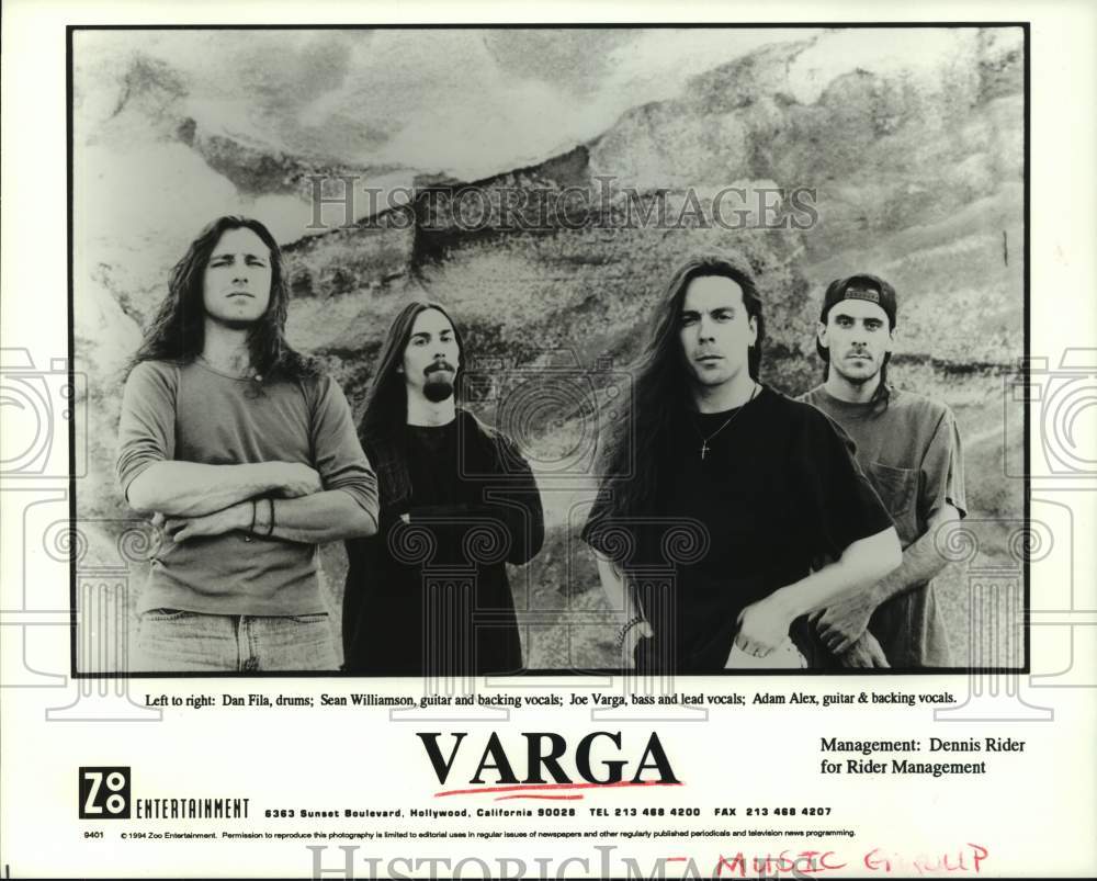 1994 Press Photo Music group Varga - hcp09691- Historic Images