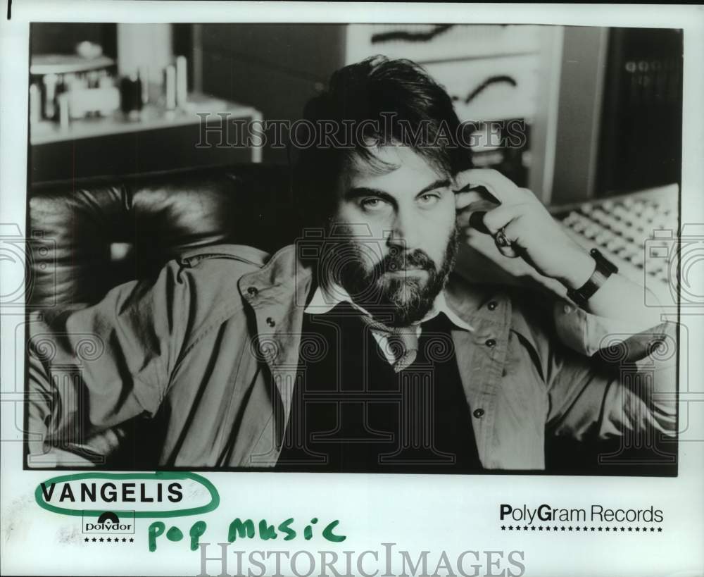 1984 Press Photo Pop music group Vangelis - hcp09695- Historic Images