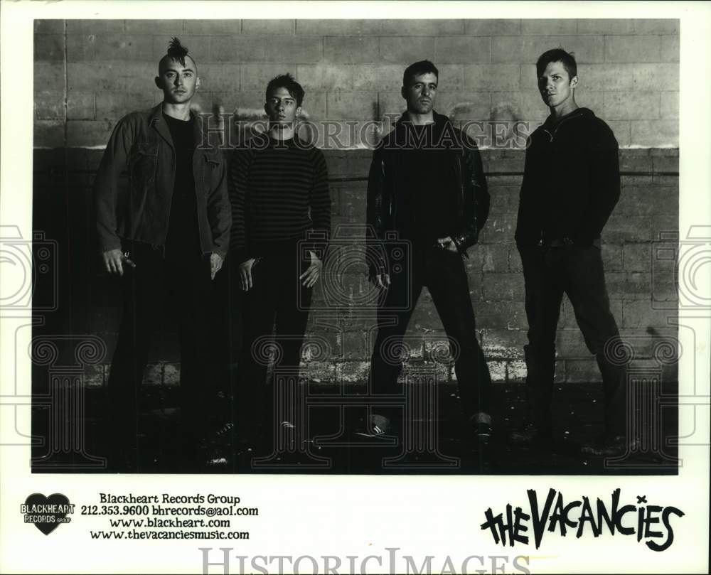 2001 Press Photo Punk rock band - The Vacancies - hcp09699- Historic Images