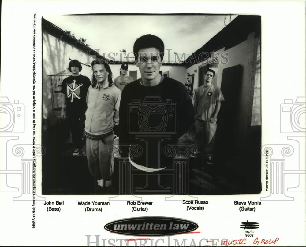 1996 Press Photo Music group unwritten law - hcp09713- Historic Images