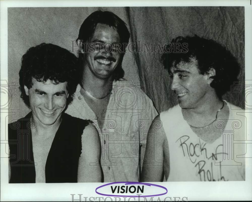 1989 Press Photo Members of rock group &quot;Vision&quot;. - hcp09720- Historic Images