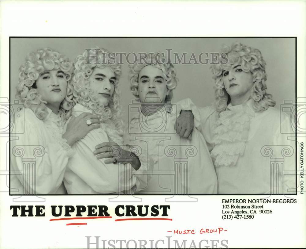 1998 Press Photo The Upper Crust - American hard rock band - 18th century attire- Historic Images