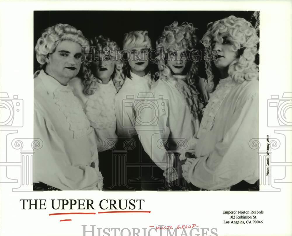 1997 Press Photo American hard rock band The Upper Crust in costume - hcp09731- Historic Images