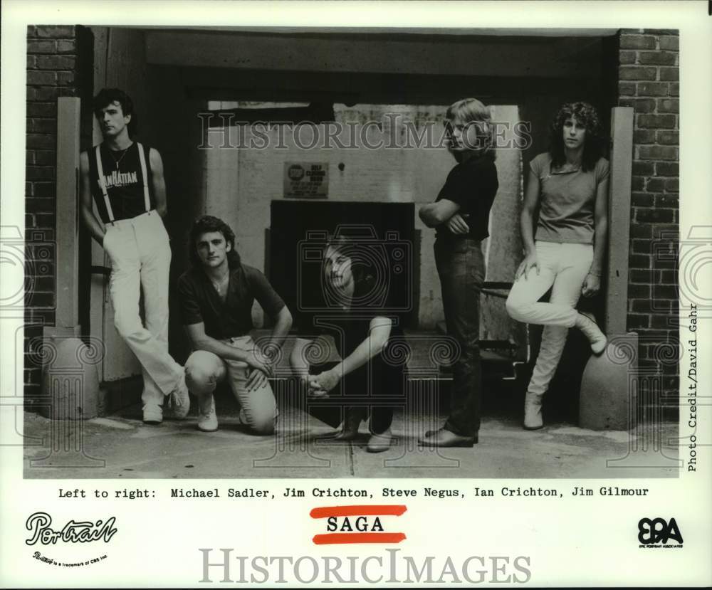 1983 Press Photo Saga - Canadian music group - hcp09748- Historic Images