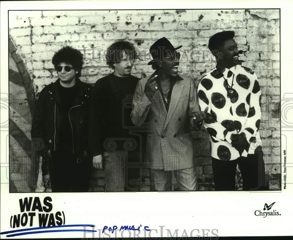 1990 Press Photo Pop music group Was (Not Was). - hcp09770- Historic Images