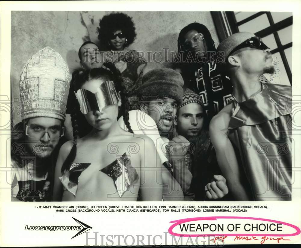 1994 Press Photo Members of pop music group &quot;Weapon of Choice&quot;. - hcp09776- Historic Images