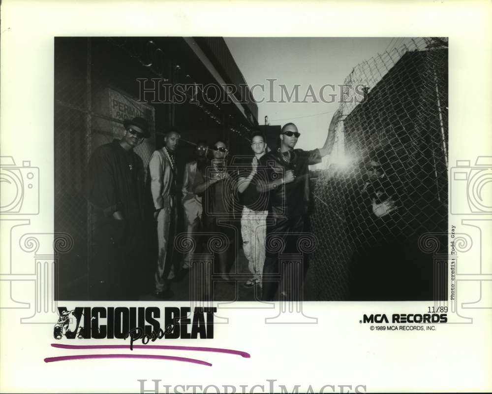 1990 Press Photo Music group &quot;Vicious Beat&quot;. - hcp09780- Historic Images