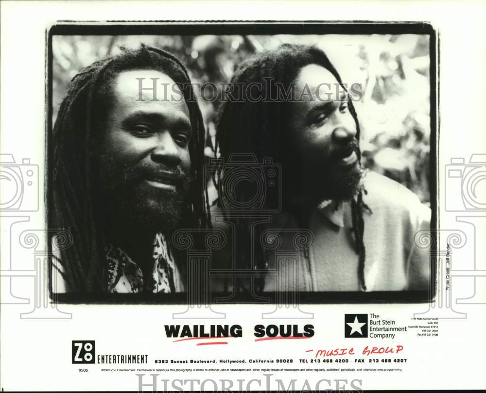 1995 Press Photo Music Group &quot;Wailing Souls&quot;. - hcp09784- Historic Images