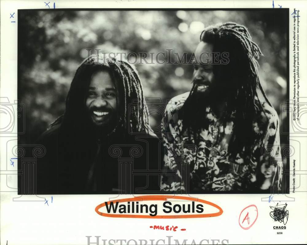 1992 Press Photo Reggae music group &quot;Wailing Souls&quot;. - hcp09785- Historic Images