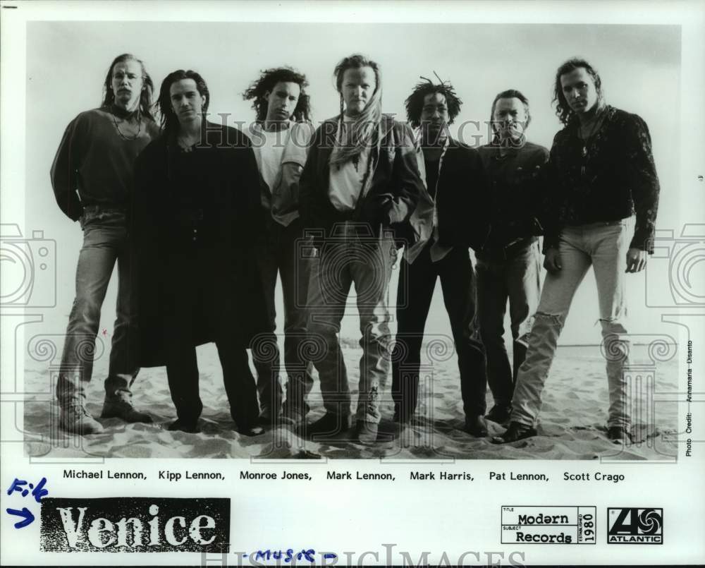 1990 Press Photo Members of the band Venice - hcp09796- Historic Images