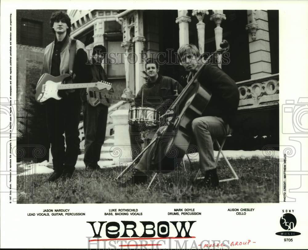 1997 Press Photo Verbow - American alternative rock band - hcp09798- Historic Images