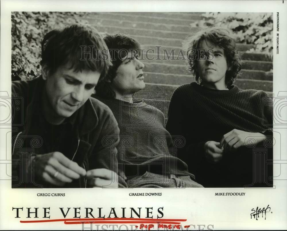 1992 Press Photo The Verlaines: Gregg Cairns, Graeme Downes, Mike Stoodley- Historic Images