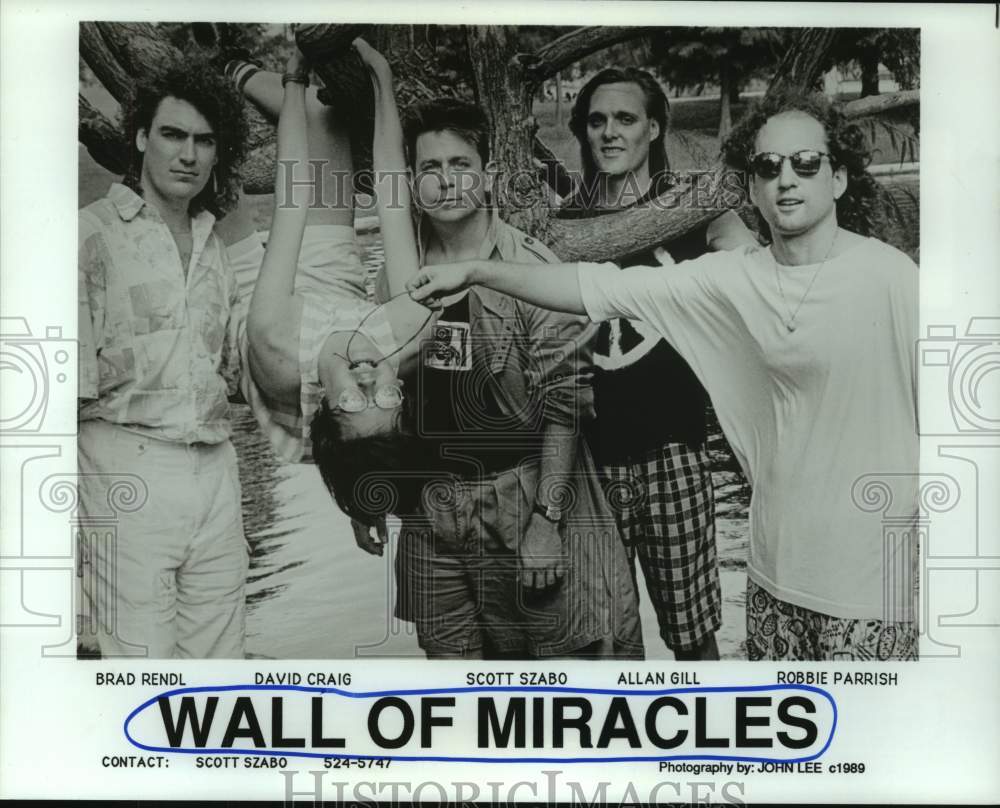 1989 Press Photo Members of rock group Wall of Miracles - hcp09806- Historic Images