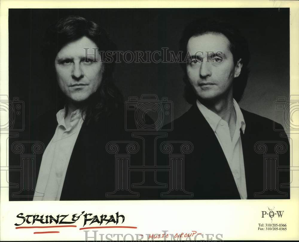 1997 Press Photo Music group Strunz &amp; Farah. - hcp09874- Historic Images