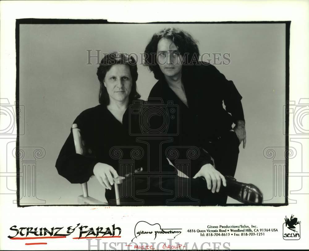 1997 Press Photo Music group Strunz &amp; Farah. - hcp09875- Historic Images