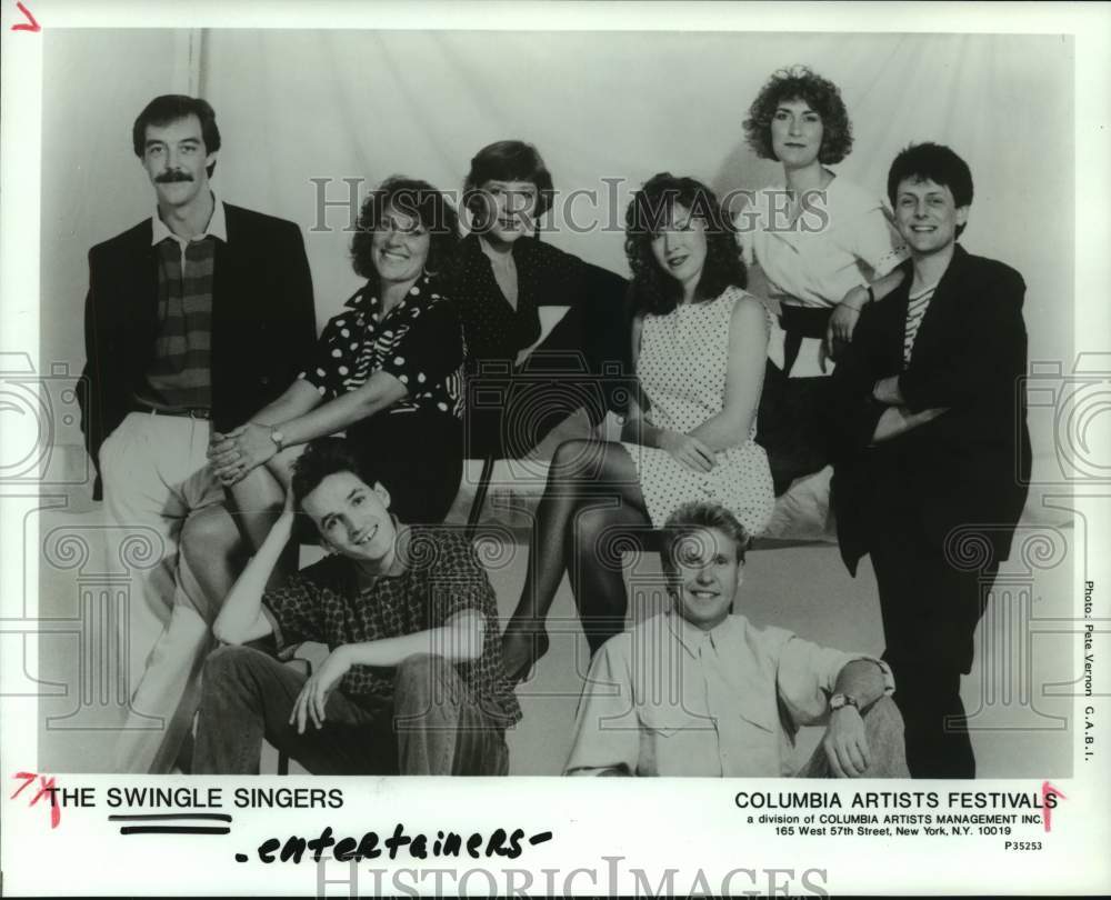 1991 Press Photo Entertainers the Swingle Singers. - hcp09885- Historic Images