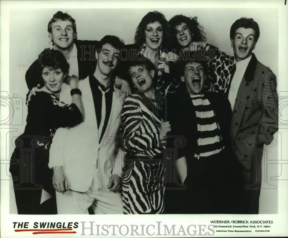 1987 Press Photo &quot;The Swingles&quot; or &quot;The Swingle Singers&quot; Music Group - hcp09887- Historic Images