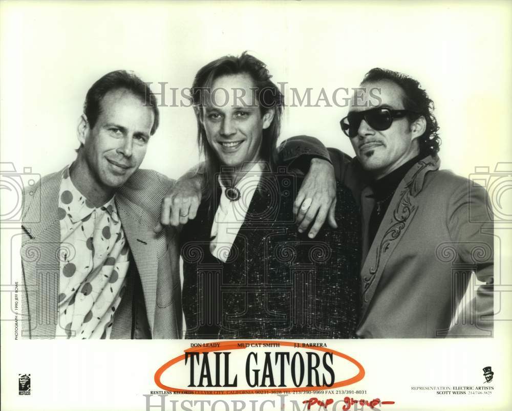 1990 Press Photo Pop Group &quot;Tail Gators&quot; - hcp09890- Historic Images