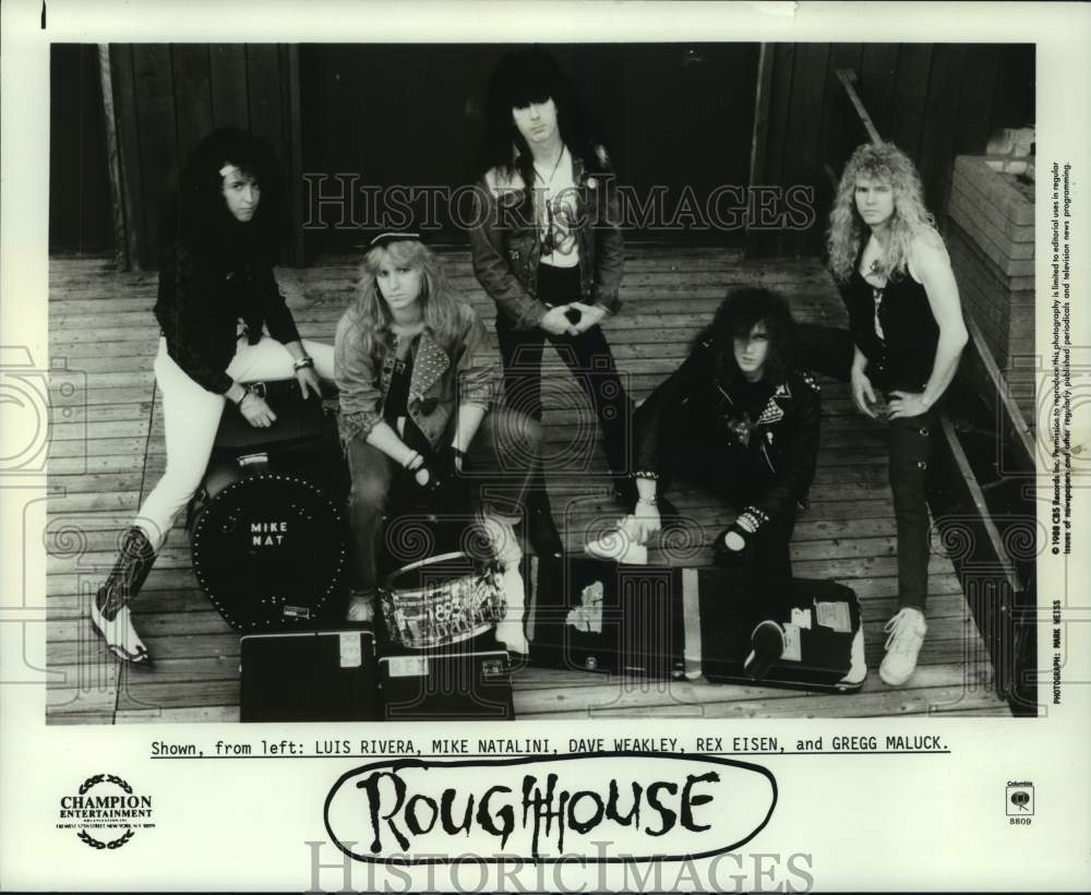 1988 Press Photo Rock group Roughhouse - hcp09917- Historic Images