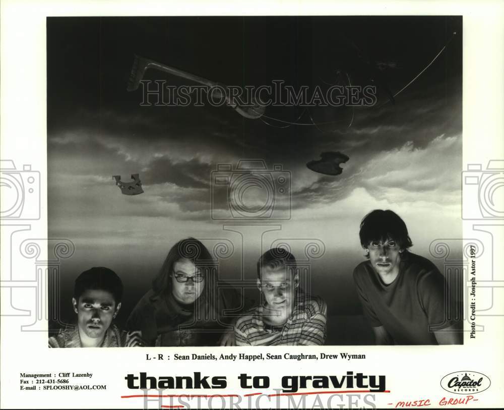 1997 Press Photo Music group thanks to gravity - hcp09928- Historic Images