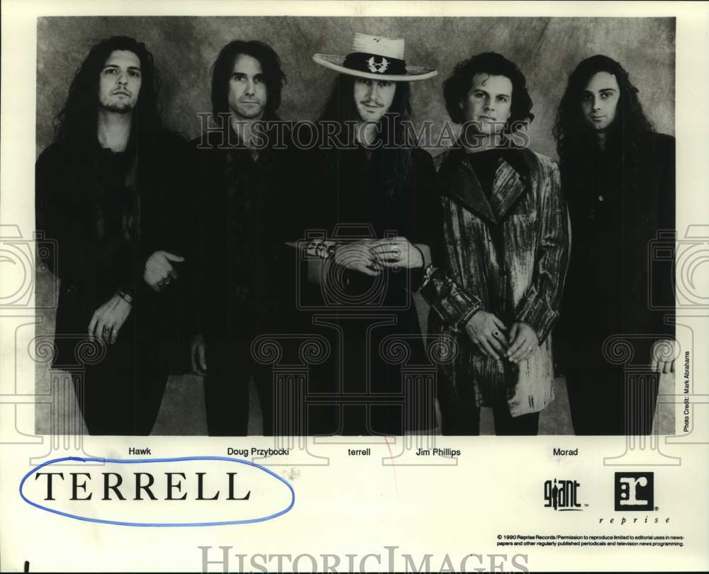 1990 Press Photo Members of the musical group &quot;Terrell&quot; - hcp09940- Historic Images