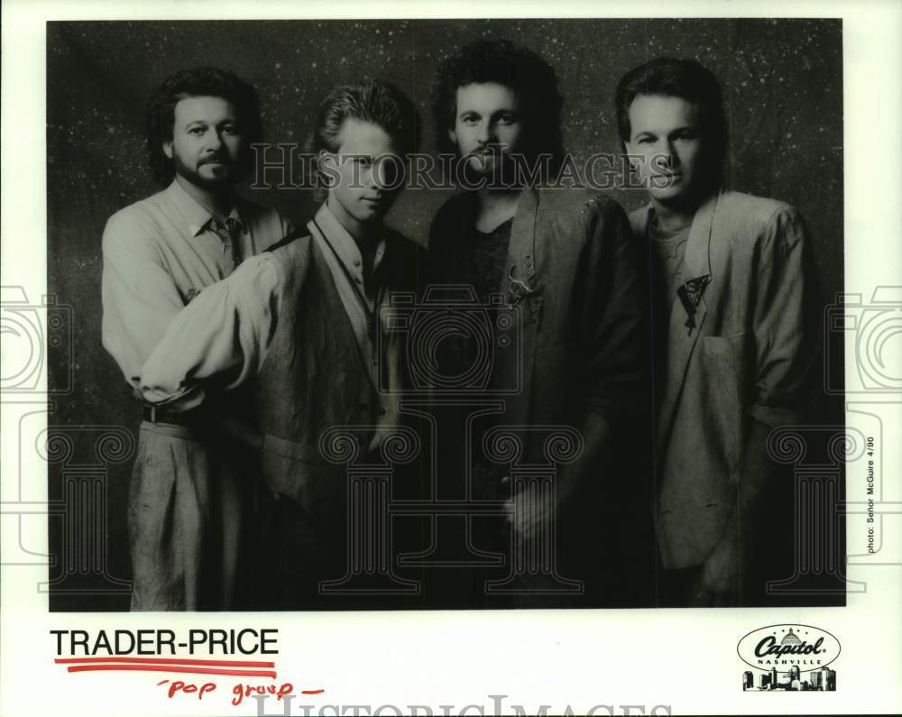 1990 Press Photo Pop Group &quot;Trader-Price&quot; - hcp09953- Historic Images