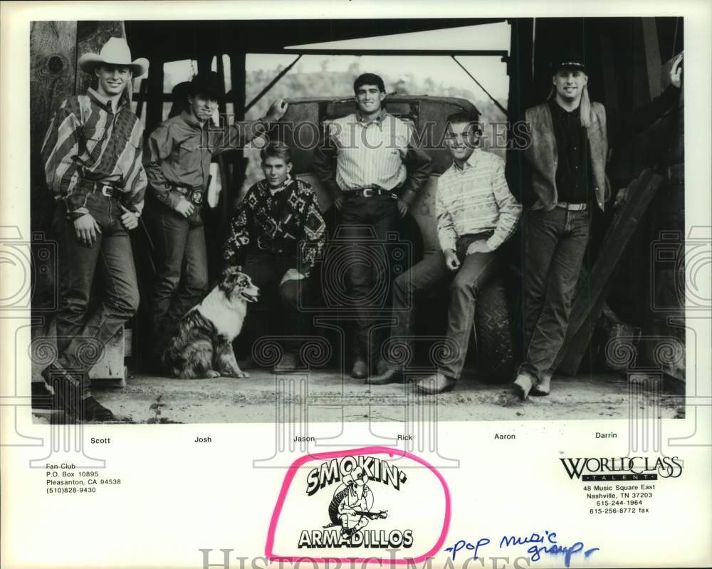 1994 Press Photo Members of the musical group "Smokin' Armadillos" - hcp09982- Historic Images