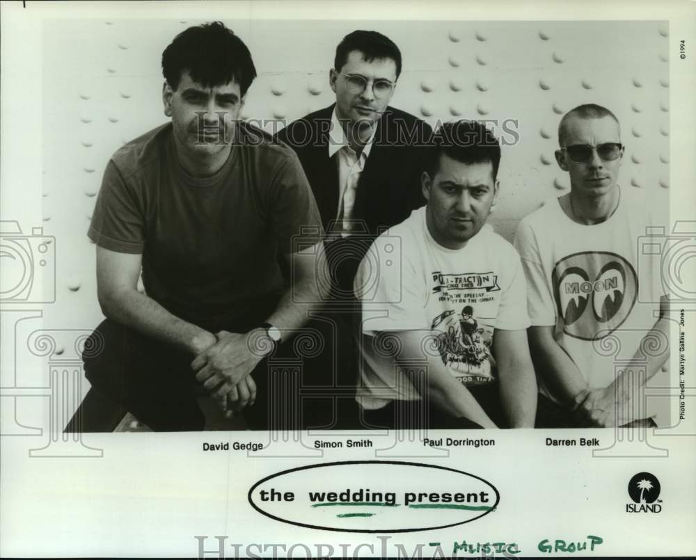 1994 Press Photo Members of the pop music group &quot;The Wedding Present&quot;- Historic Images