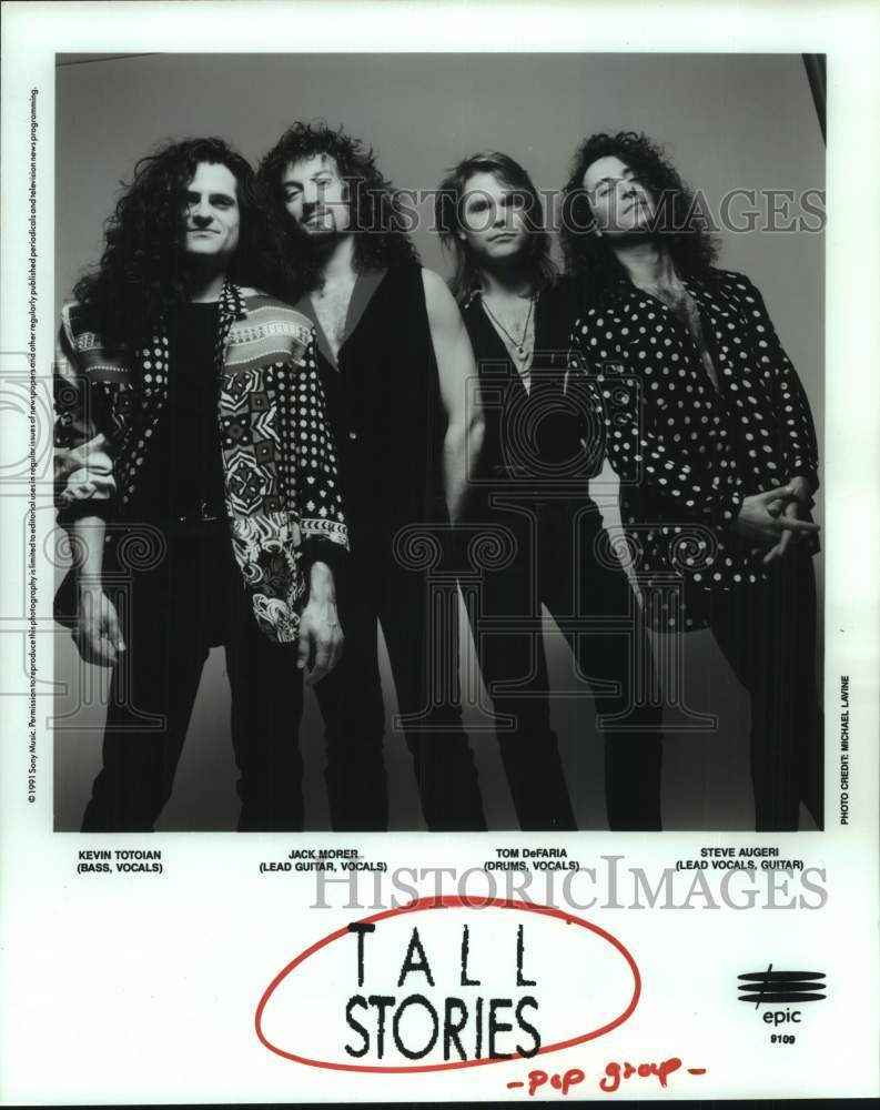 1991 Press Photo Pop music group Tall Stories. - hcp10091- Historic Images